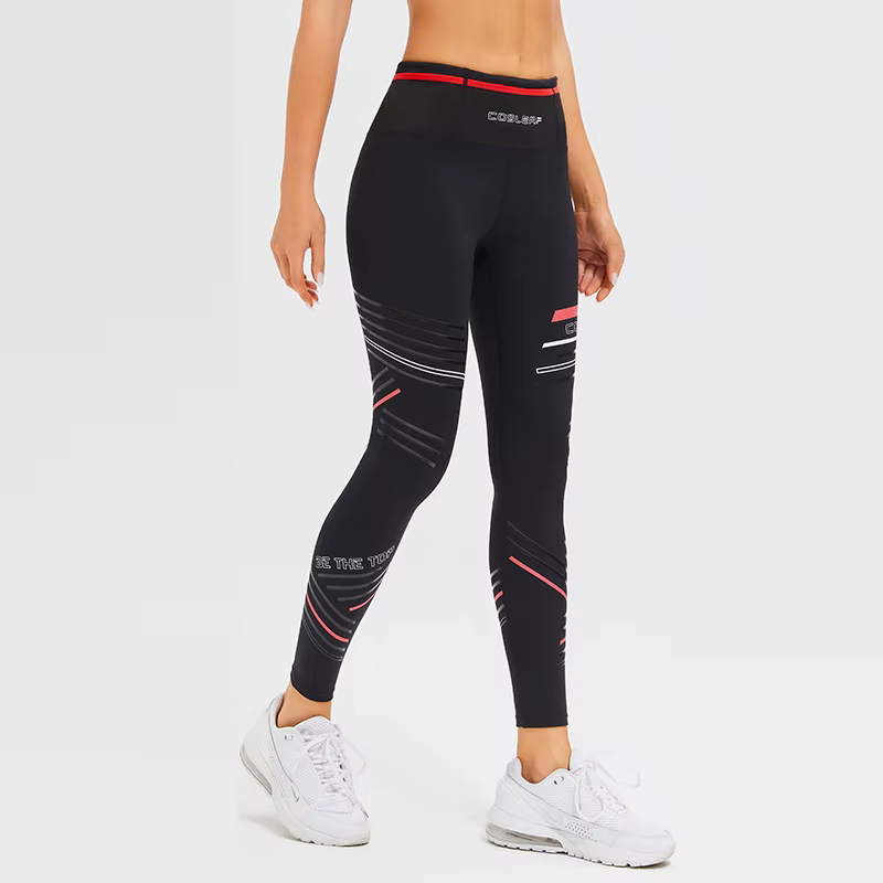 Leggings de sport College pour femmes, pantalon de yoga à compression, vêtements d'entraînement, hau