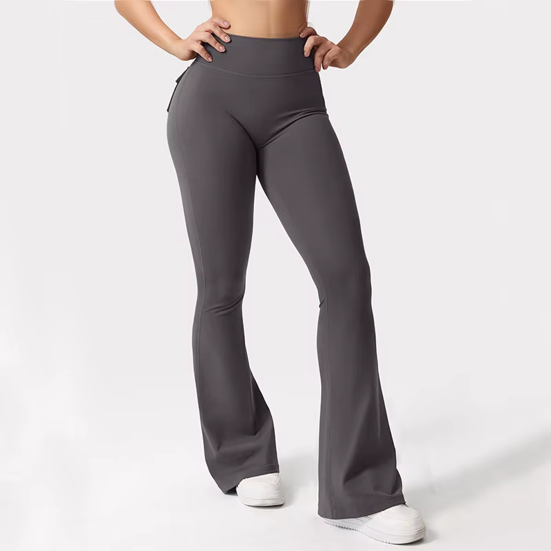 Leggings de Yoga à jambes larges et extensibles pour femmes, sensation nue, vêtements de travail de