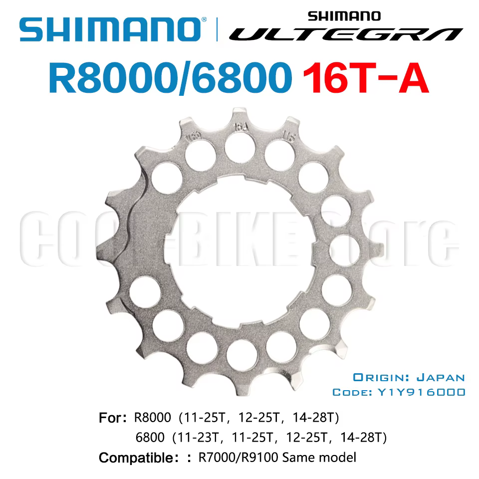 Shimano Road 6800 R8000 Pièces de réparation de pignon, 11 vitesses, 11V, 11T, 12T, 13T, 14T, 15T, 1