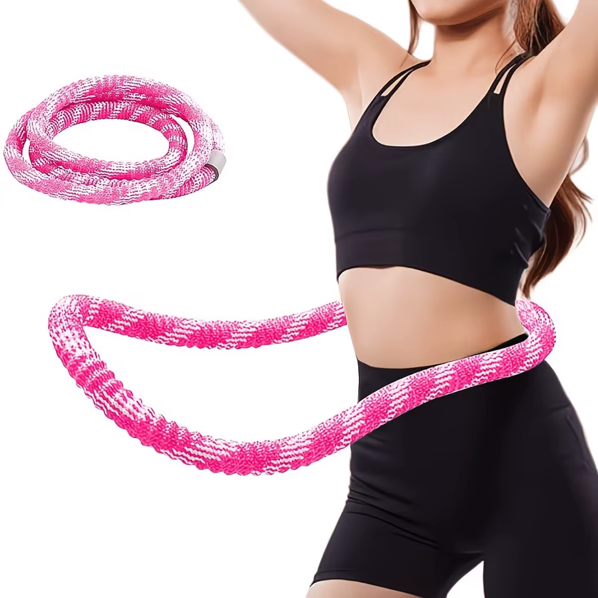 Cerceau de fitness lesté 2LB, cerceau d'exercice rembourré doux pour la perte de poids, l'entraîneme