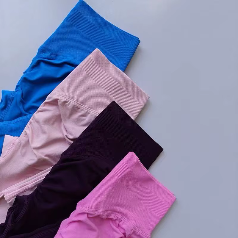 Leggings taille haute sans couture, pantalon de Fitness pêche, serré, extensible, fin, séchage rapid