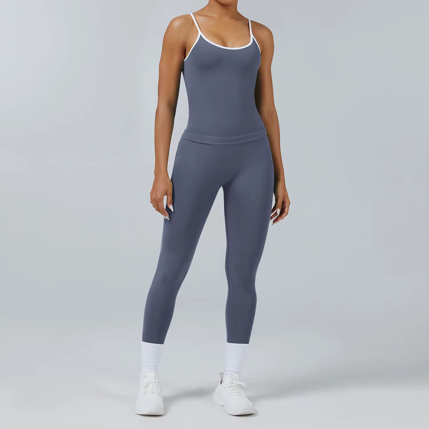 Ensemble de vêtements de yoga pour femmes, 2 pièces, survêtement, vêtements de sport sans couture, t