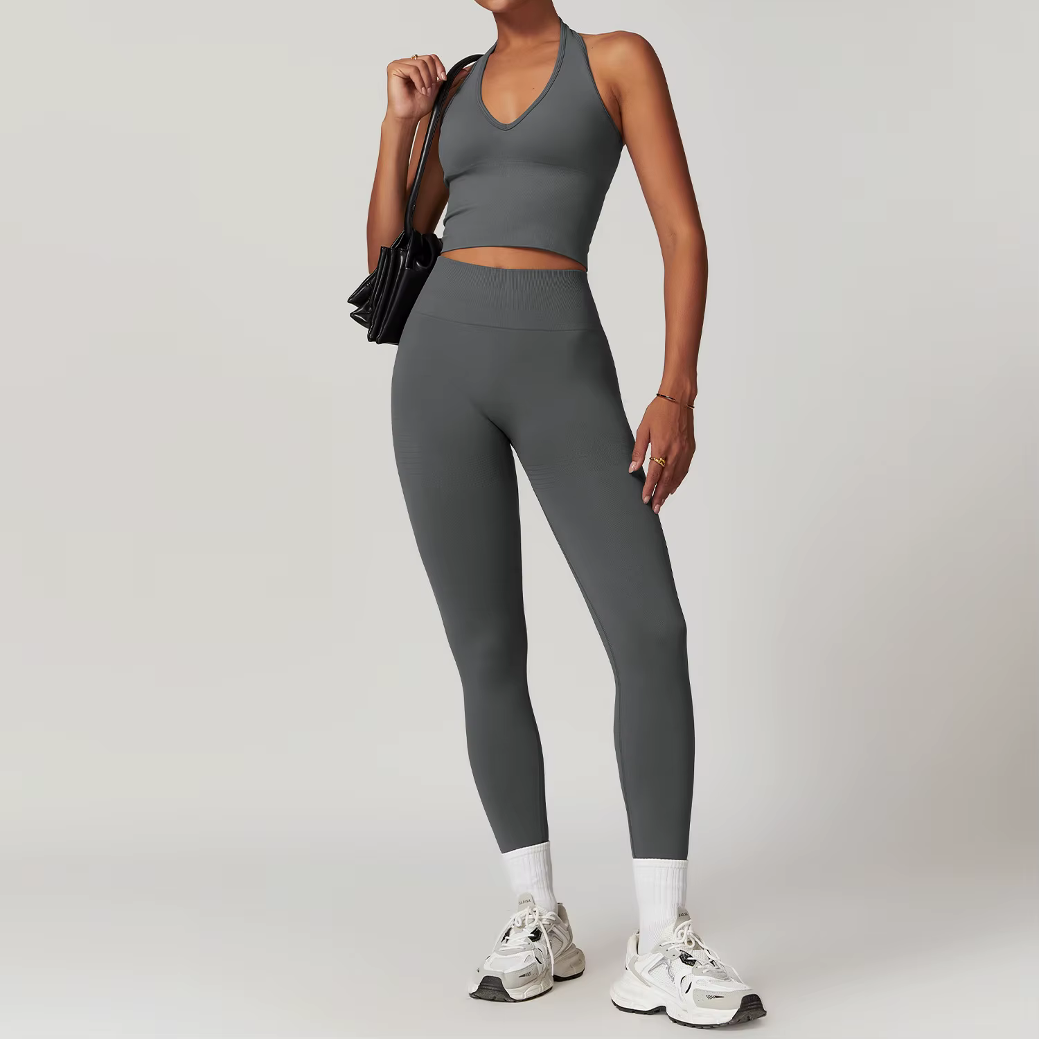 2 pièces ensemble de Yoga sans couture vêtements de sport vêtements de sport costumes de Yoga pour f