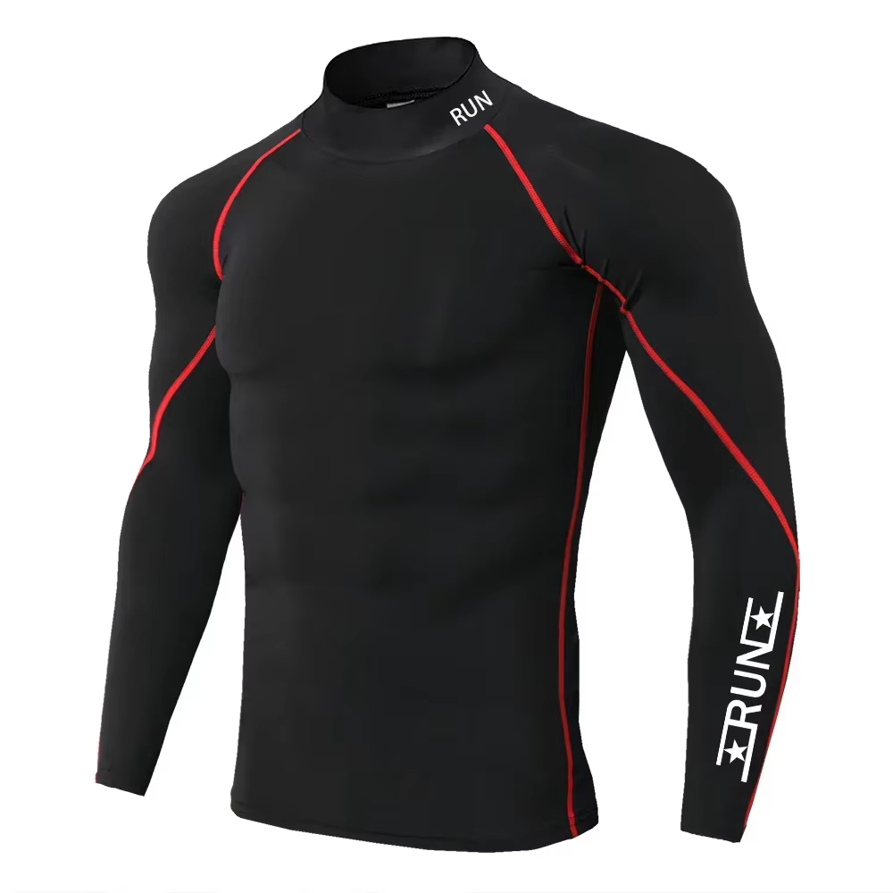 T-shirt de Compression pour hommes, chemises à séchage rapide, sous-vêtements de Fitness, hauts de m
