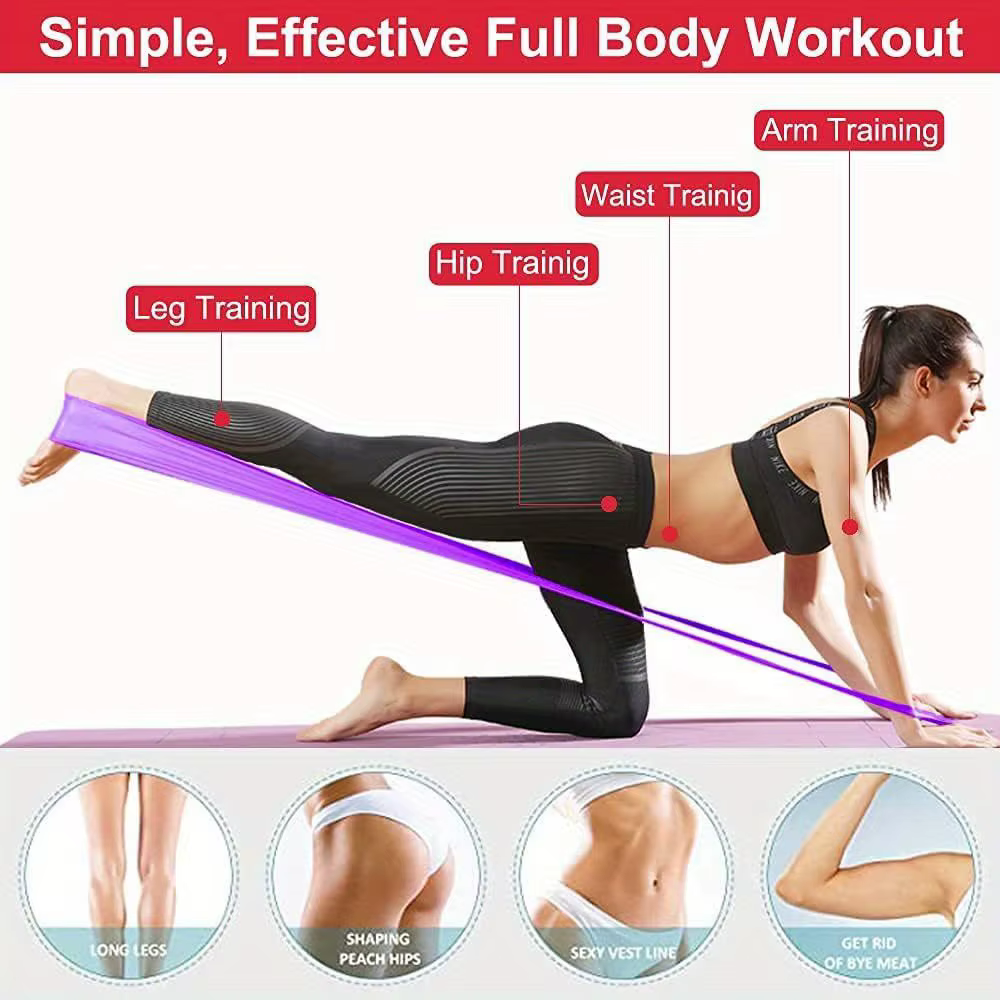Bandes de résistance pour hommes et femmes, 1/3 pièces, sangles d'exercice élastiques avec boucles e