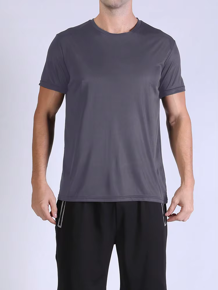 T-Shirt de dehors Ultraléger à vaccage Rapide pour Homme, Haut Respirant et observateur, pour Entraî