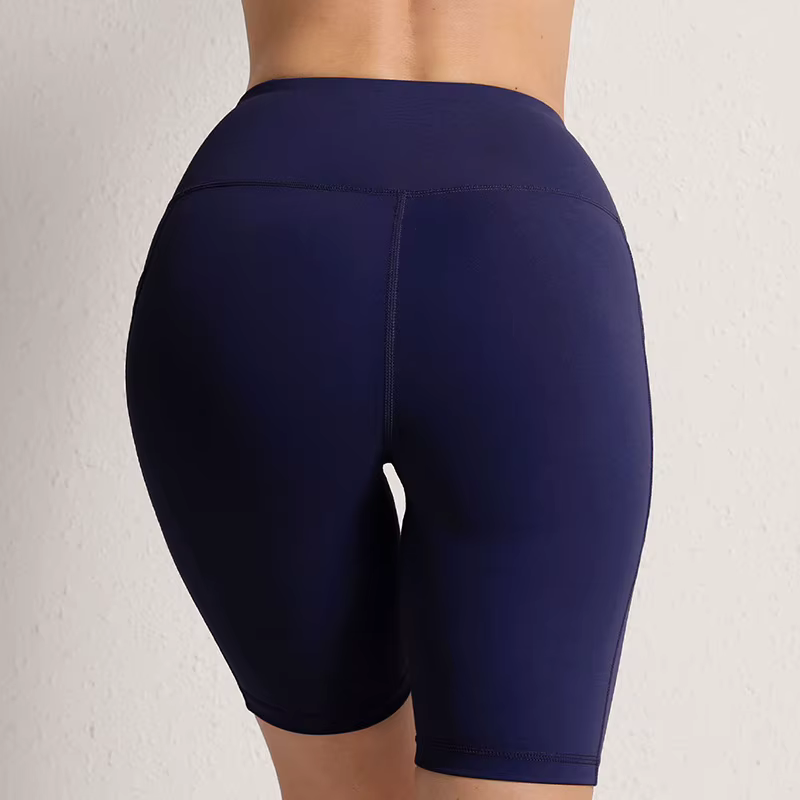 CHRLEISURE-Shorts de Yoga avec 3 Poches pour Femme, Collants de Fitness Sans Couture, artificiel ast