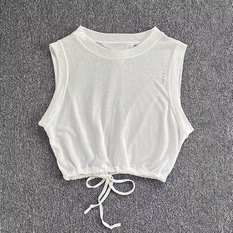 Vêtements de yoga d'été pour femmes, gilet de sport respirant, ample et haut de gamme, combinaison d