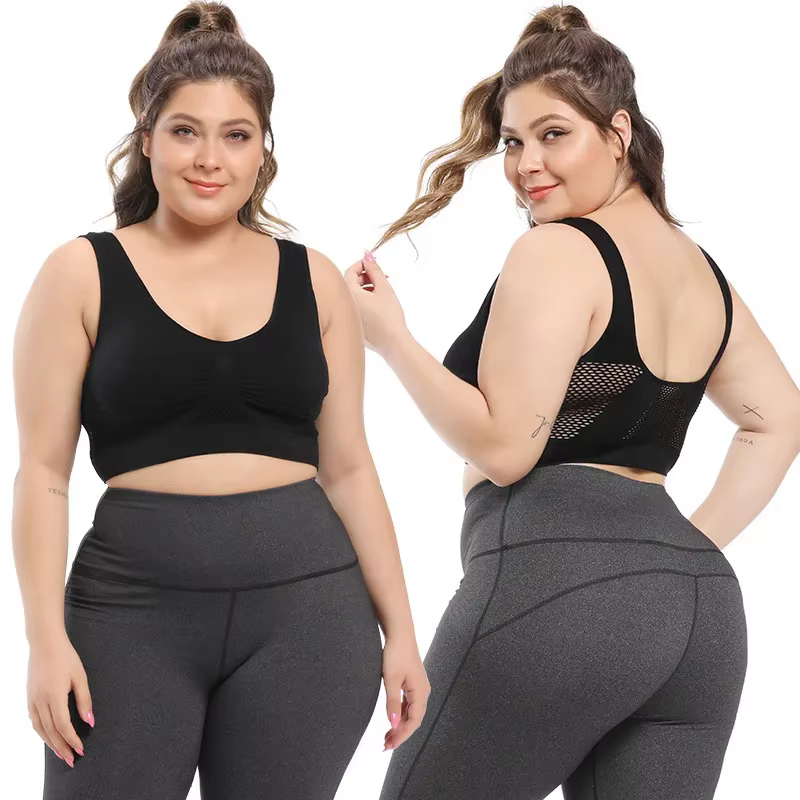 Soutien-gorge de sport respirant pour femmes, absorbant la sueur, coussinet antichoc, haut de sport,