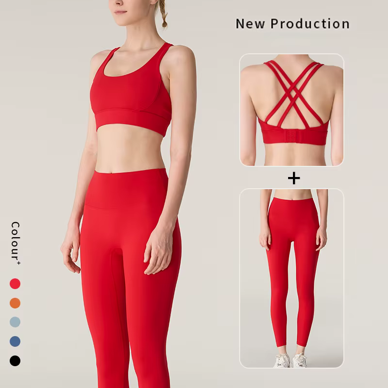 2 pièces vêtements de Yoga survêtement pour femmes vêtements de sport Pilates Fitness costume gymnas