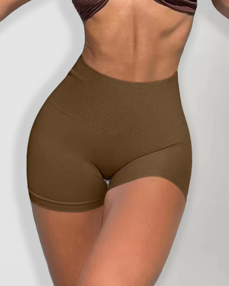 Nouveau Short de sport de Yoga taille haute sans couture pour femmes, nouvelle collection d'été