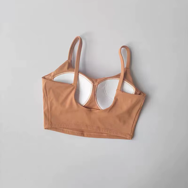 Femmes Sport soutien-gorge haut Push Up Fitness fixe avec coussinet Yoga soutien-gorge sous-vêtement