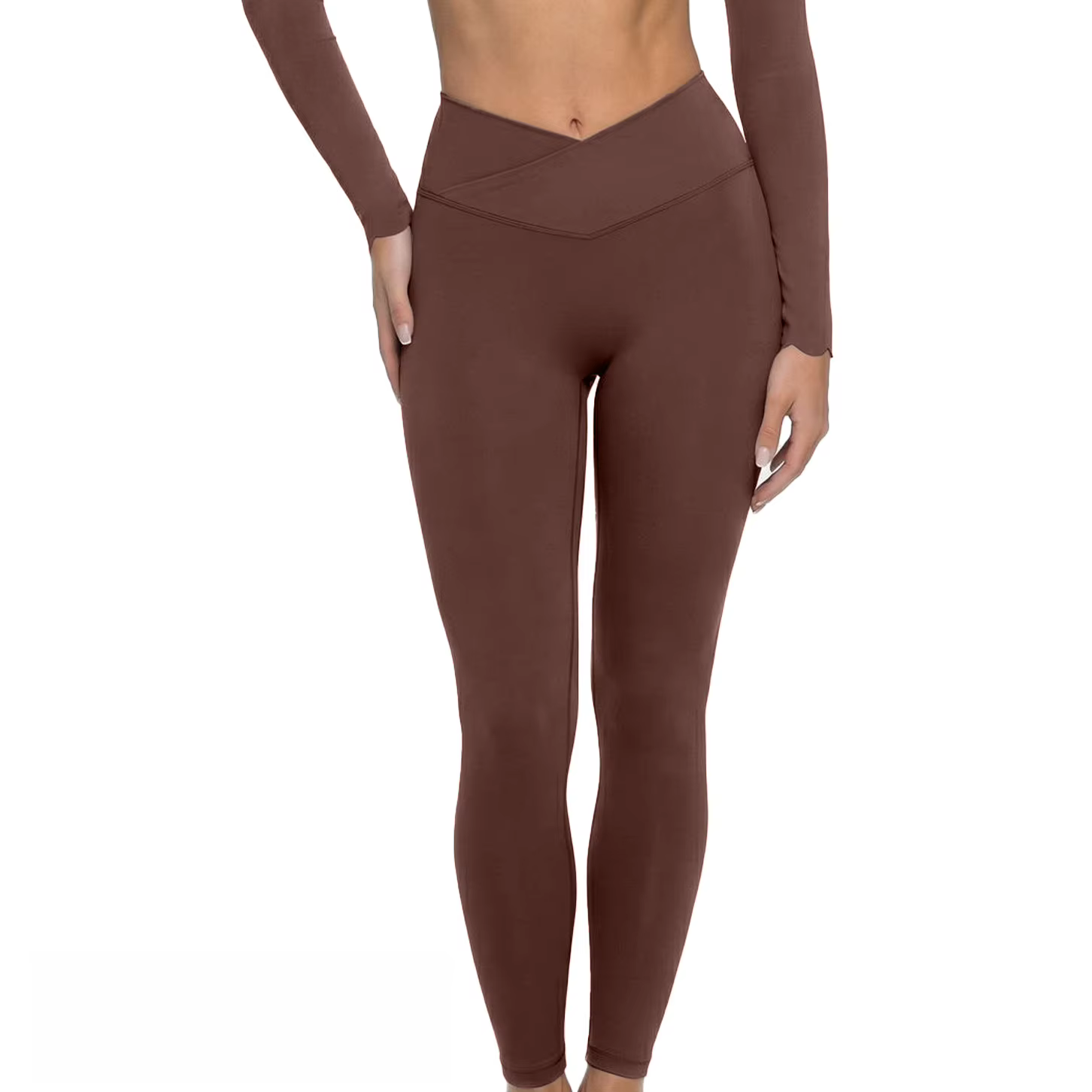 Tenue de yoga effet deux pièces color-block avec coussinet de poitrine, débardeur de sport pour Pila