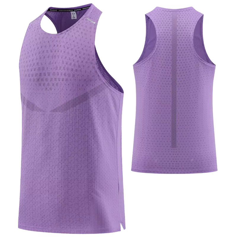 Gilet de gymnastique en maille respirante pour hommes, séchage rapide, Cool, plage, voyage, maillot 