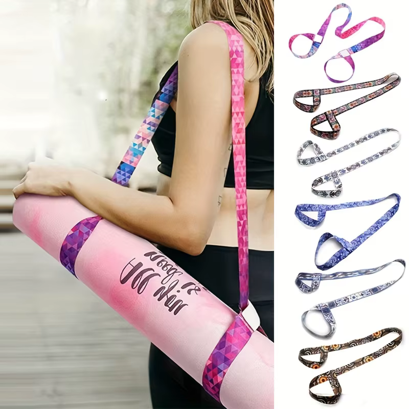 Sangle de tapis de Yoga réglable, sangle d'épaule, sangle extensible de sport, sangle de rangement p