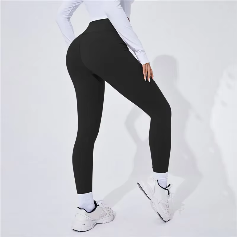 Taille haute Yoga chaud Leggins collants de sport thermique femme pantalons de course Sexy bout à bo