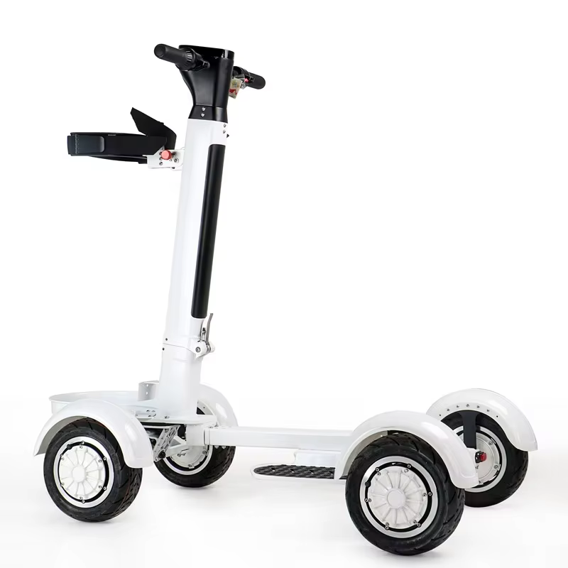 Voiturette de golf électrique tout-terrain à quatre roues, haute puissance, scooter pliable avec par