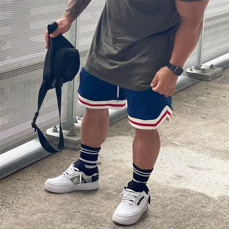 Short de sport d'entraînement d'été hommes Fitness maille respirant Fitness sport pantalons courts l
