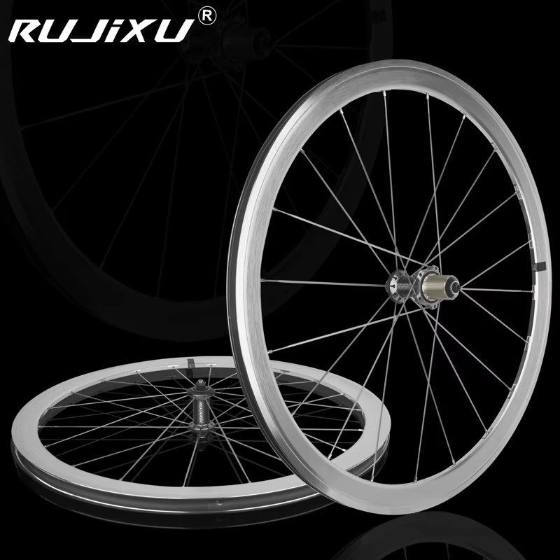 Jeu de roues de vélo 700C 30/40/50 mm en alliage d'aluminium, roues de vélo de route sans logo