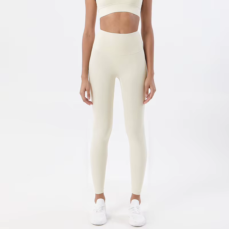 SOISOU-Legging en nylon pour femme, pantalon de yoga sexy, taille haute, moulant, élastique, doux, r