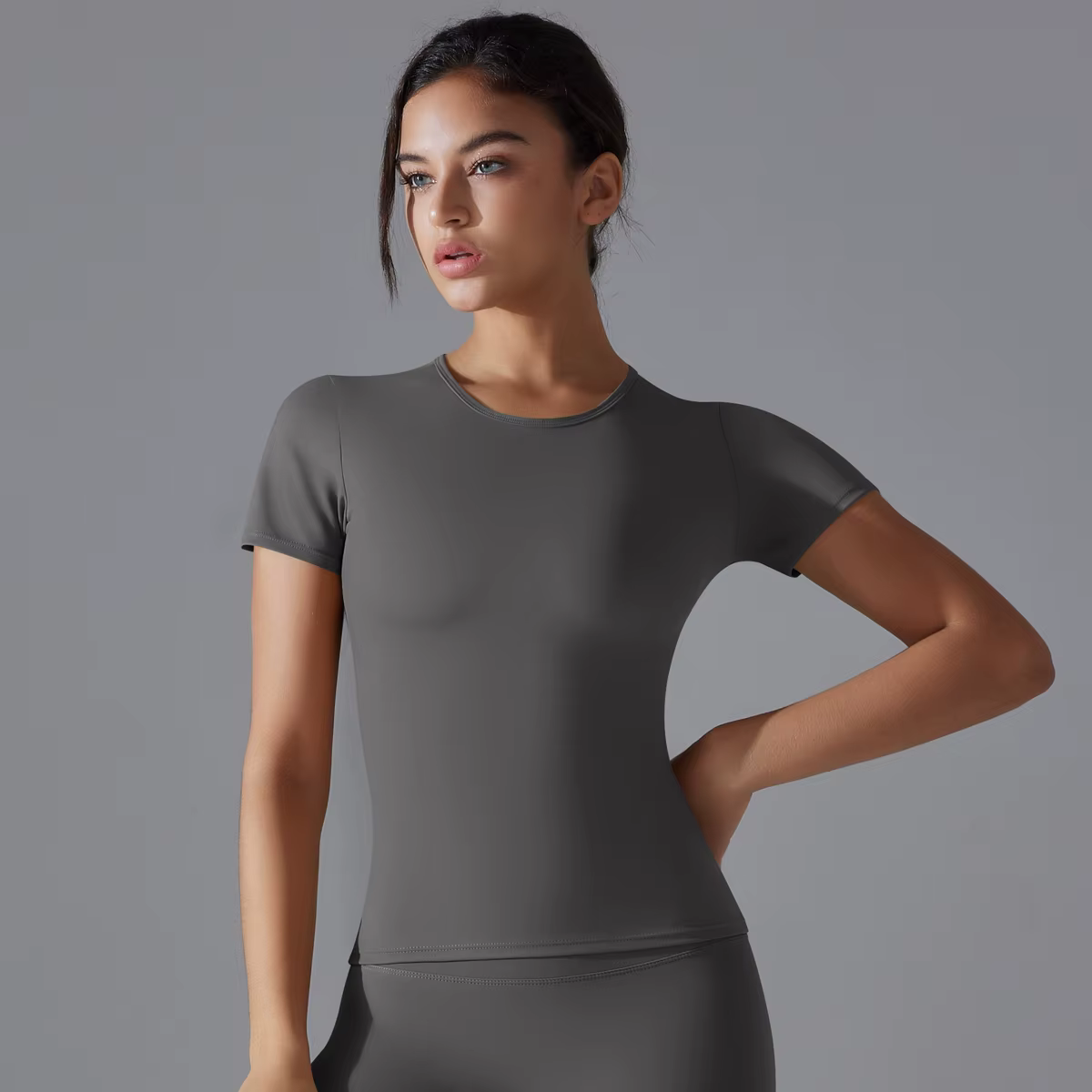 Gilet de Yoga, haut de Fitness, coupe-vent, combinaison de course, couleur unie, cyclisme, Fitness,