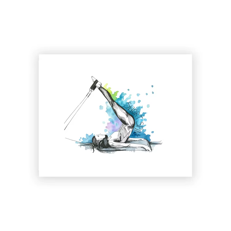 Tableau d'entraînement de Yoga Pilates, imprimés d'art, affiches aquarelle, exercice de femme, peint