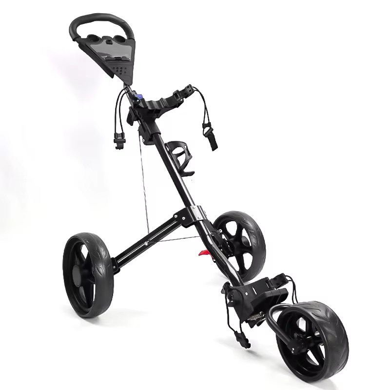 Chariot de golf à 3 roues en aluminium, pliable, léger, chariot de golf portable, chariot de golf à