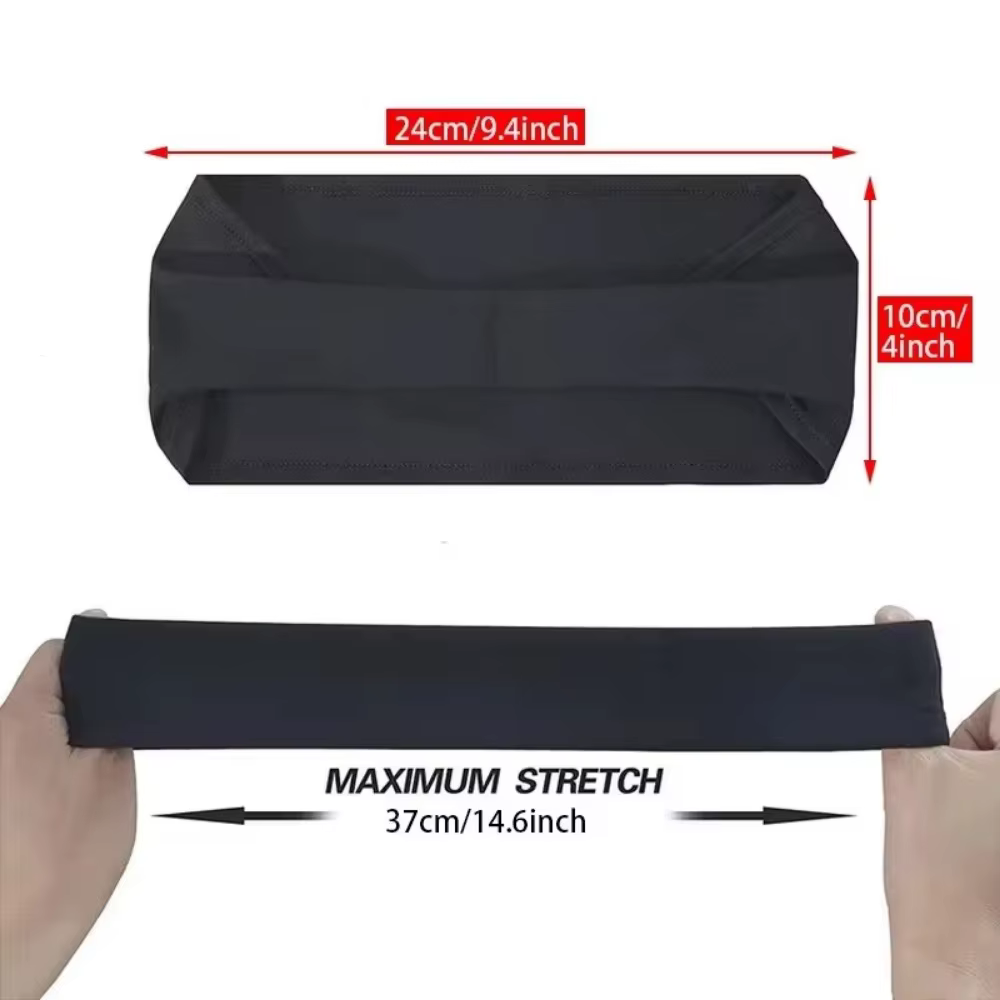 Bandeaux de sport couleur unie élastique antidérapant séchage rapide entraînement Fitness Yoga unise