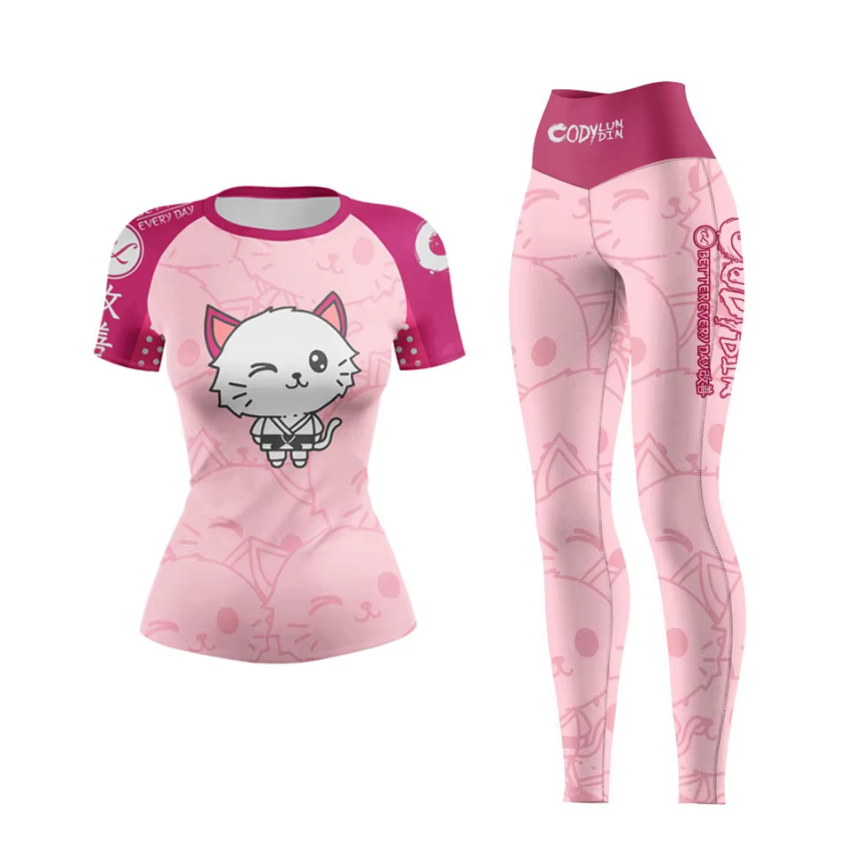 Vêtements de sport de Yoga pour femmes, Compression MMA boxe Muay Thai Rashguard, vêtements d'entraî