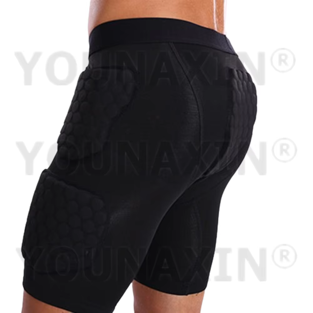 Shorts élastiques respirants anti-collision unisexes, bas de sport noirs, bas de basket-ball, footba