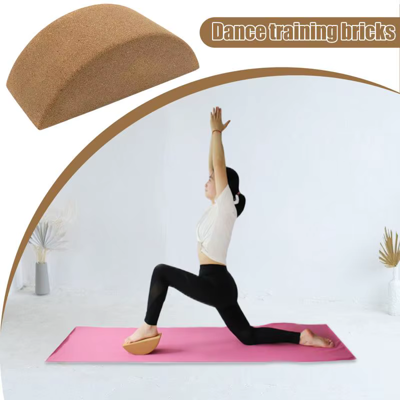 Briques d'exercice de yoga en liège naturel, blocs de liège, entraînement de danse, entraînement spo