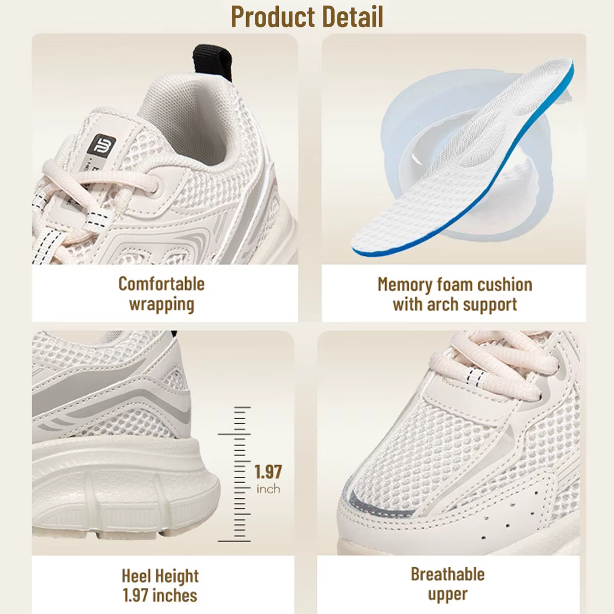 Baasploa femmes chaussures de sport en plein air léger respirant Jogging baskets femme décontracté m