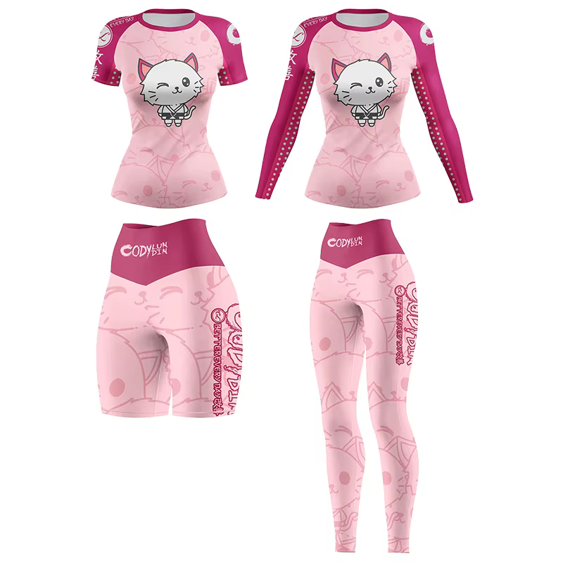 Vêtements de sport de Yoga pour femmes, Compression MMA boxe Muay Thai Rashguard, vêtements d'entraî