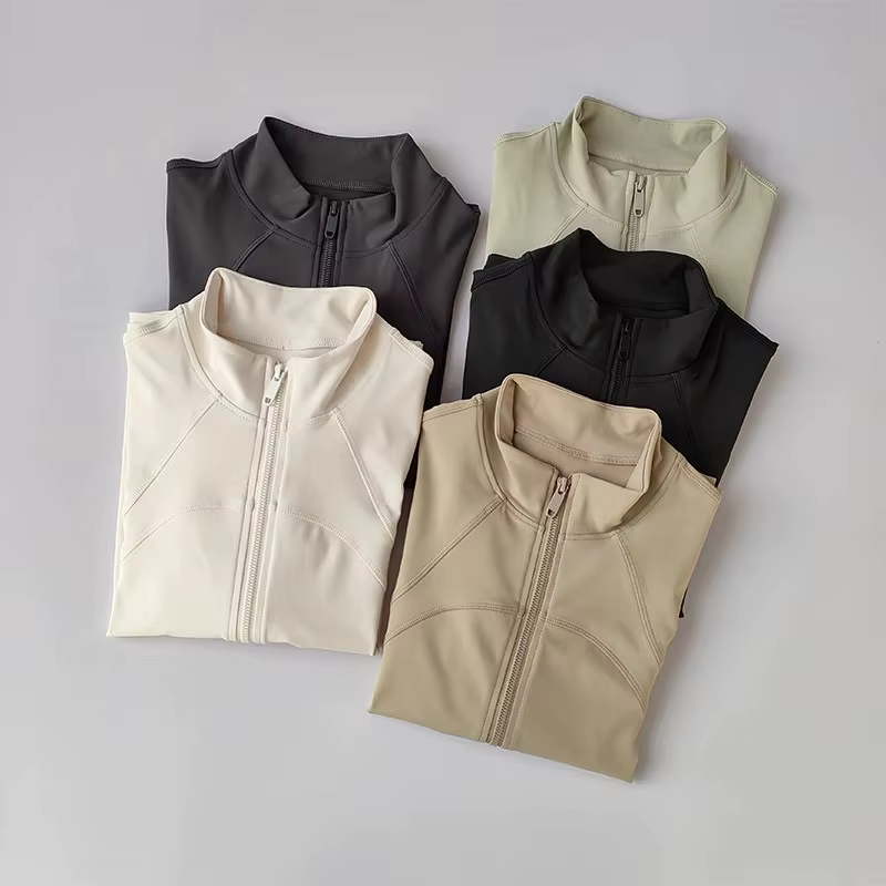 Vestes de sport pour femmes, veste de sport à manches longues à séchage rapide, manteau d'entraîneme