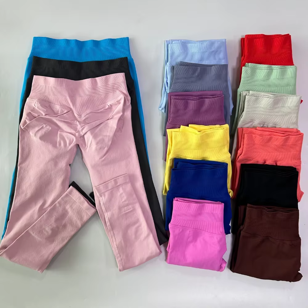 Pericic – Leggings de Yoga sans couture pour femmes, pantalons de sport, taille haute, bande côtelée