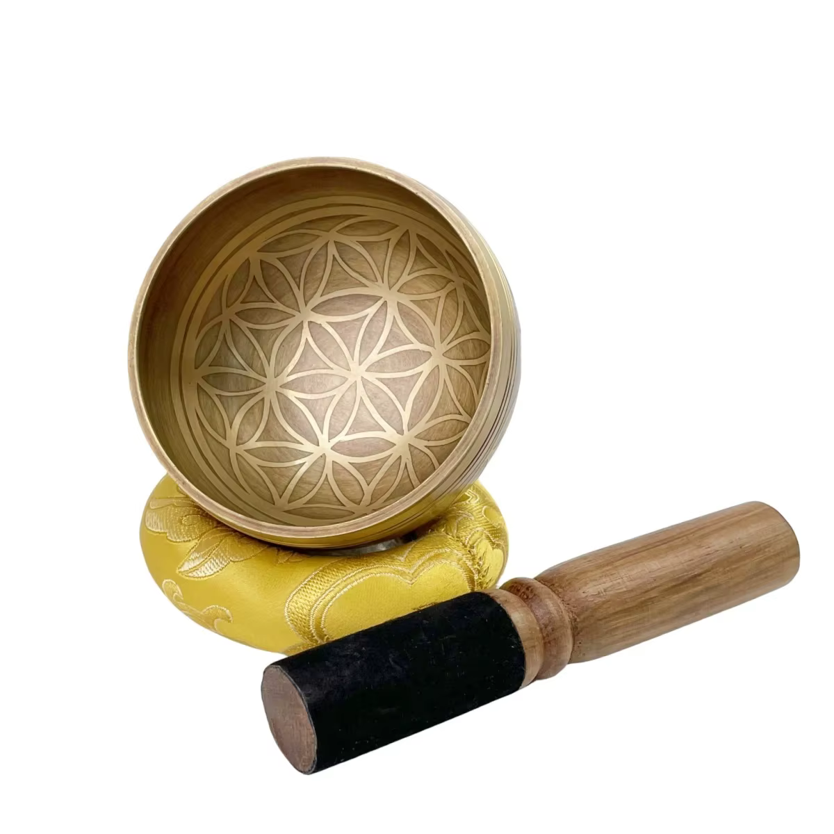 Ensemble de bols chantants tibétains Miwayer Fleur de Vie, bol de méditation pour le yoga, la réduct