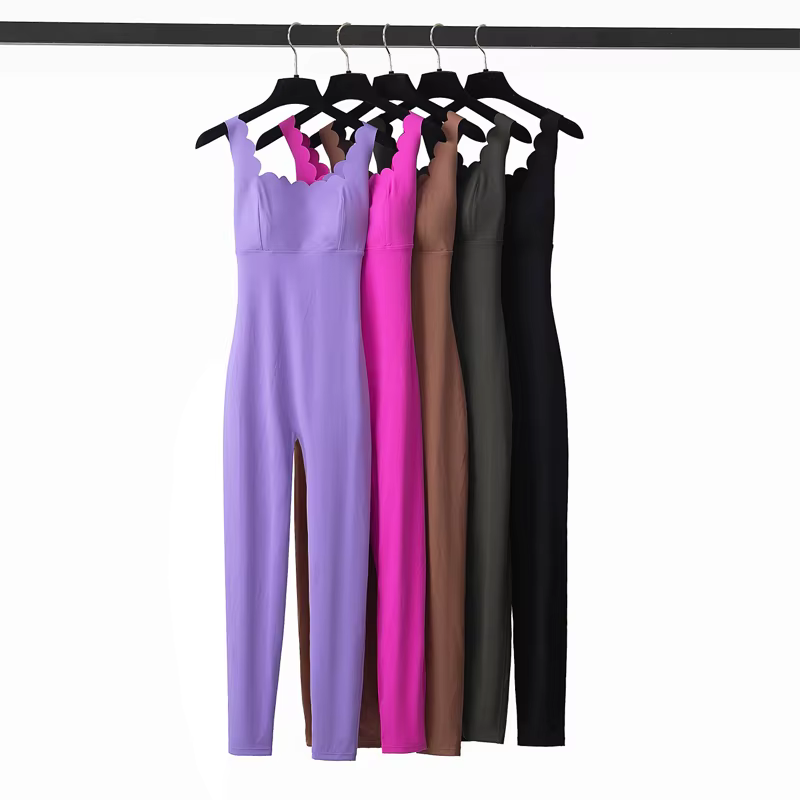 Combinaison de sport une pièce pour femme, extensible, douce, ajustée, respirante, super extensible,