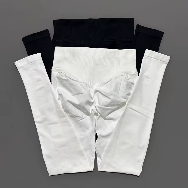 Femmes sport Leggings sans couture Yoga pantalons longs exercice Scrunch fesses Leggings vélo course