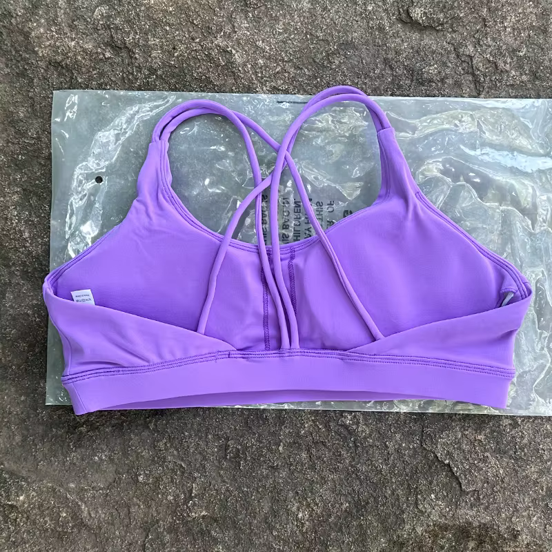 Femmes soutien-gorge de Sport haut à bretelles croisées femmes Push Up soutien-gorge de Sport Yoga h