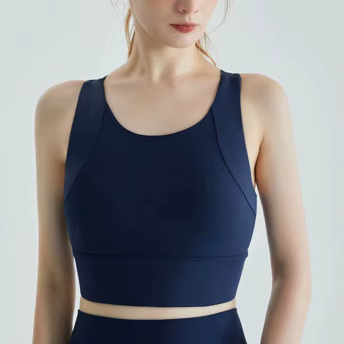 Gilet de Yoga professionnel à haute intensité, coussin de poitrine intégré, sous-vêtements de sport,