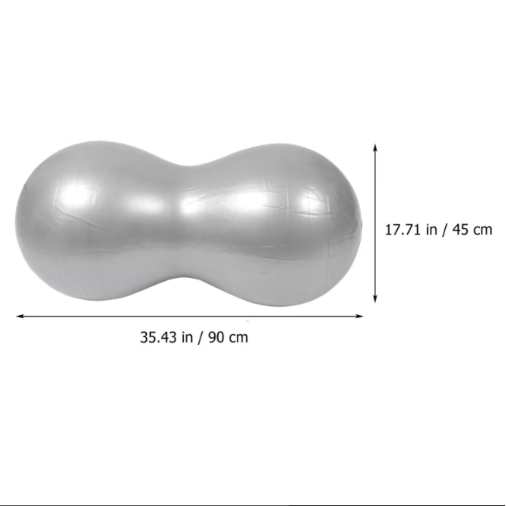 Ballon de yoga anti-explosion épaissi en PVC avec pompe, ballon de fitness anti-éclatement motif cac