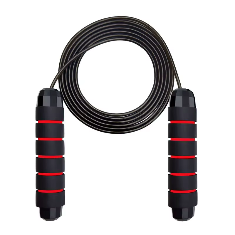 Corde à sauter avec roulements à billes, câble de corde à sauter rapide pour exercices aérobiques, e