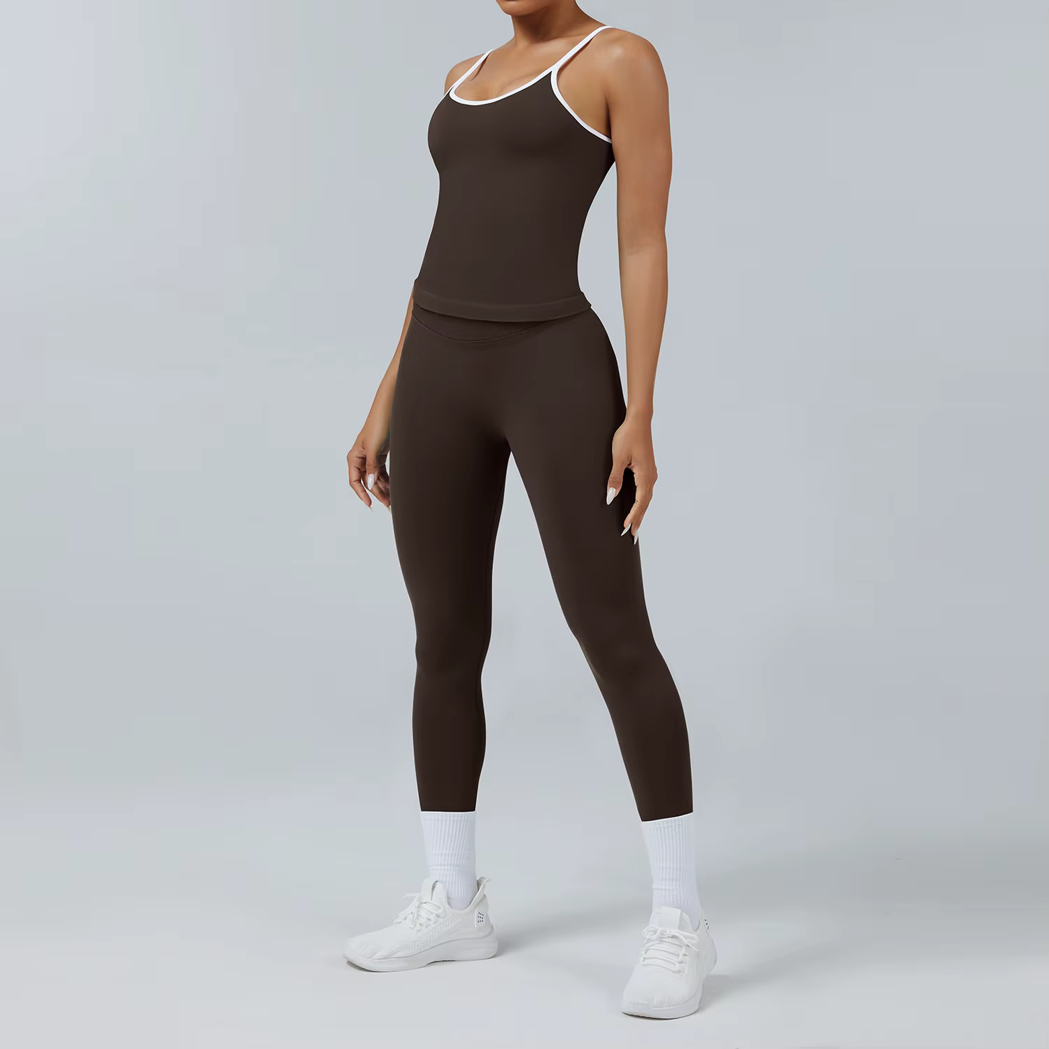 Ensemble de vêtements de yoga pour femmes, 2 pièces, survêtement, vêtements de sport sans couture, t
