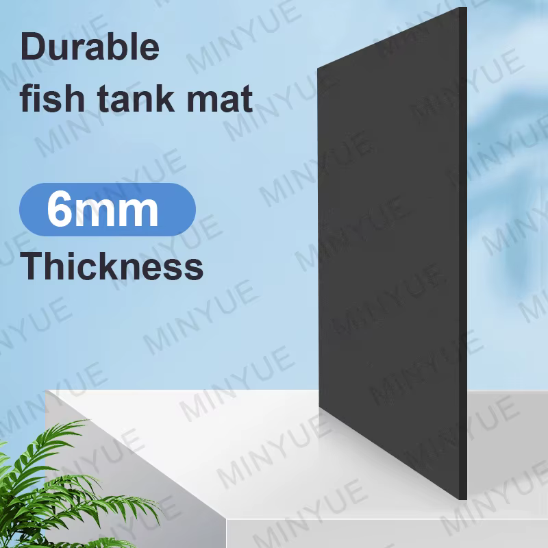 Tapis antidérapant pour Aquarium, absorbant les chocs, silencieux, épais, noir, pour aquarium de tor