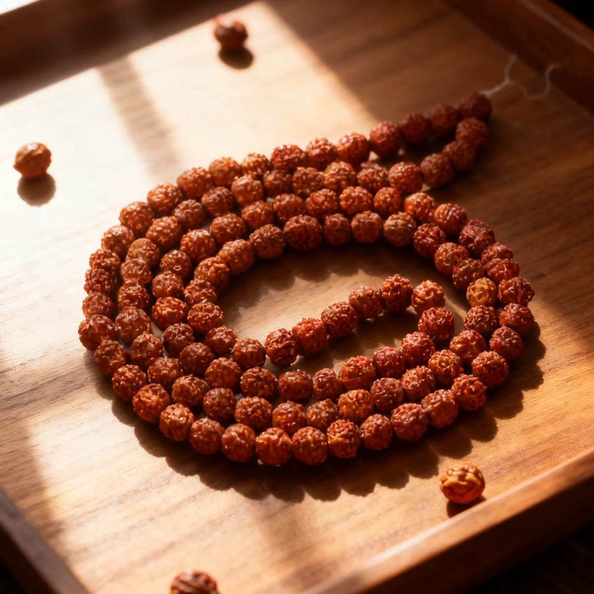 108 perles Mala Rudraksha collier de prière bouddhiste bijoux de méditation Bracelet de Yoga 6-14mm