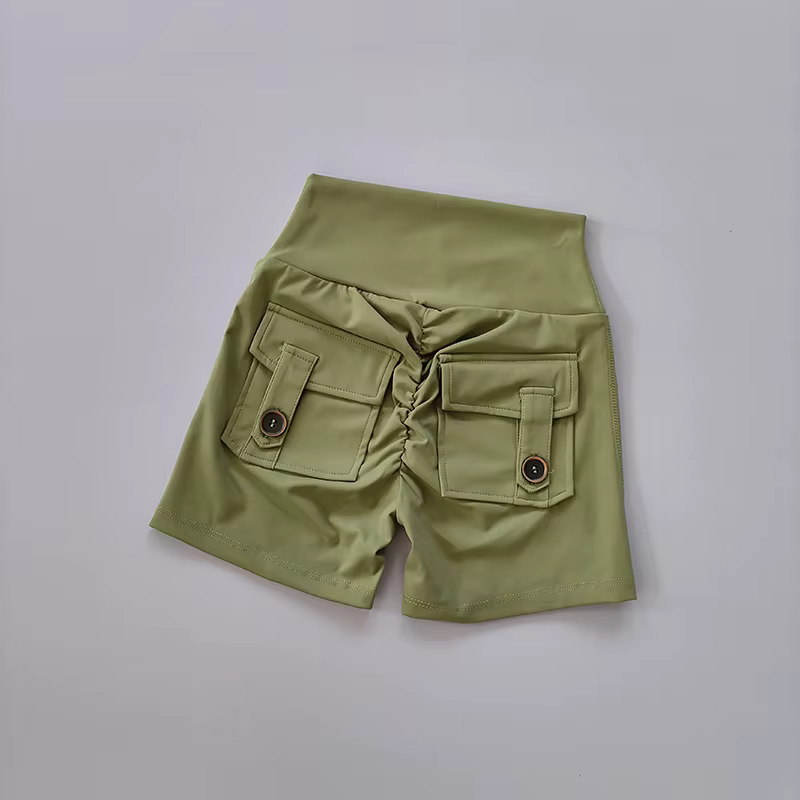 Short de fitness taille haute sans couture pour femme, pantalon de levage de la hanche, pantalon ser