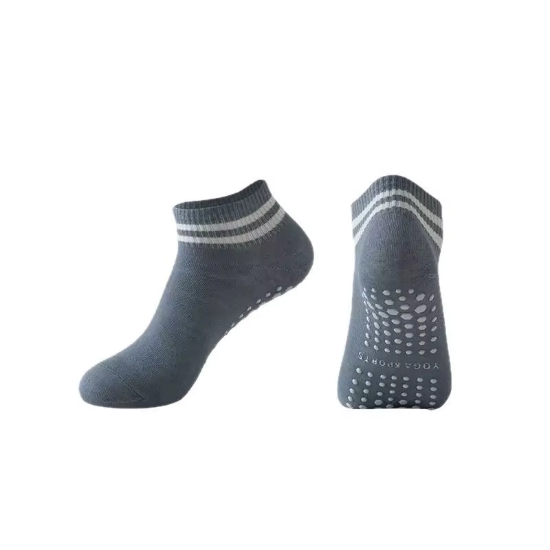 1 paire de chaussettes antidérapantes pour femmes, Pilates, Yoga, respirantes, en Silicone, antidéra