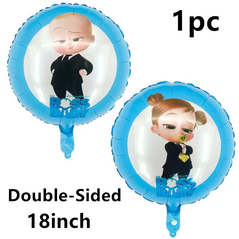 Ballons, Bannière Joyeux Anniversaire, Décoration de Fête, Vaisselle Jetable Bleue pour Garçon, Déco