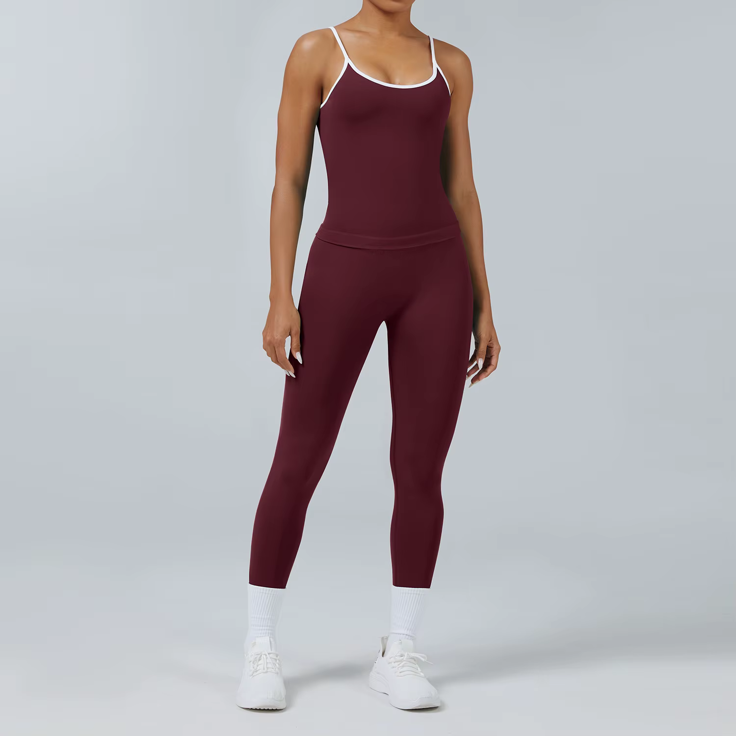 Ensemble de vêtements de yoga pour femmes, 2 pièces, survêtement, vêtements de sport sans couture, t