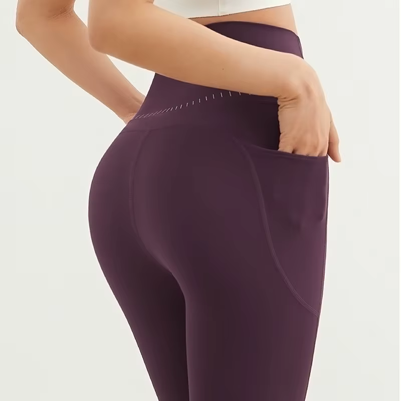 Leggings de Yoga taille haute pour femmes, doux avec poches, collants de Sport, Fitness, pantalons é